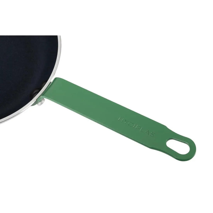 Hygiplas Aluminium Non-Stick Frying Pan Green Handle 24 cm  Frying Pans