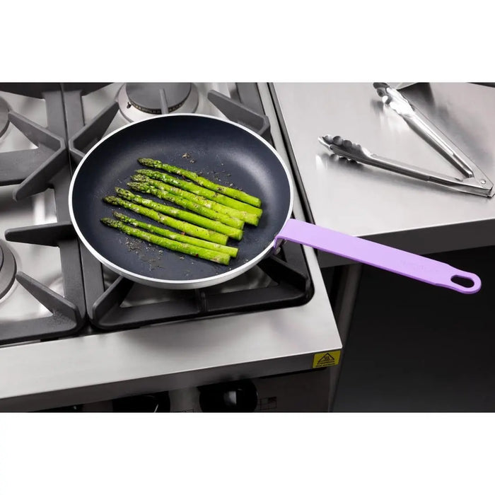 Hygiplas Aluminium Non-Stick Frying Pan Purple Handle 28 cm  Frying Pans
