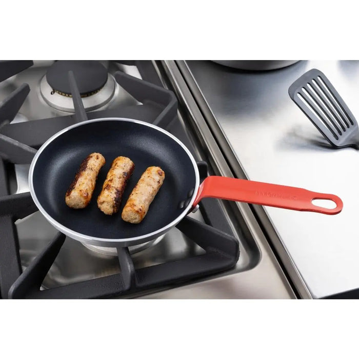 Hygiplas Aluminium Non-Stick Frying Pan with Red Handle 200 mm  Frying Pans