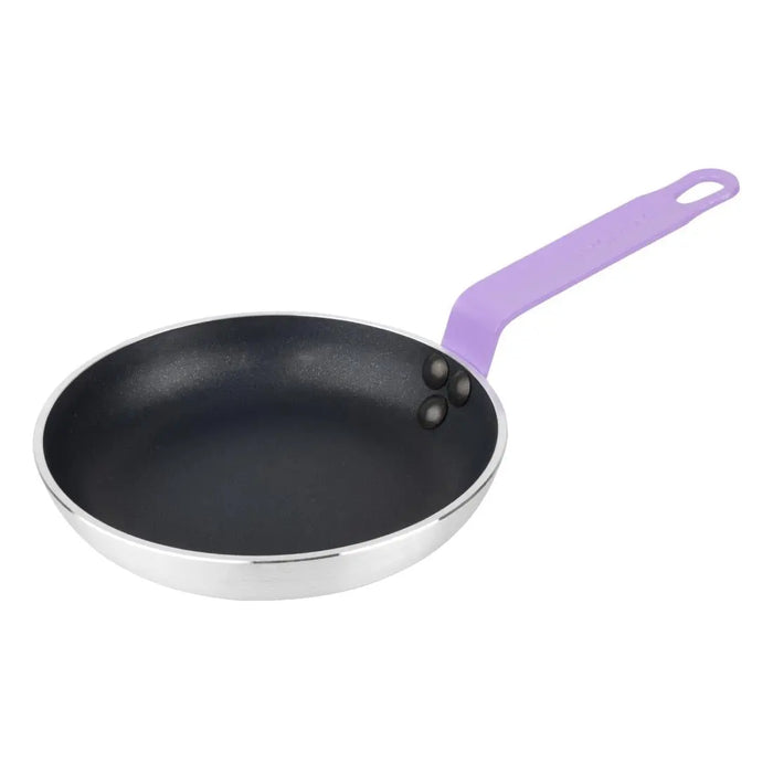 Hygiplas Aluminium Non-Stick Teflon Platinum Plus Frying Pan with Purple Handle 200mm - HT967 - Simply Hospitality NZ