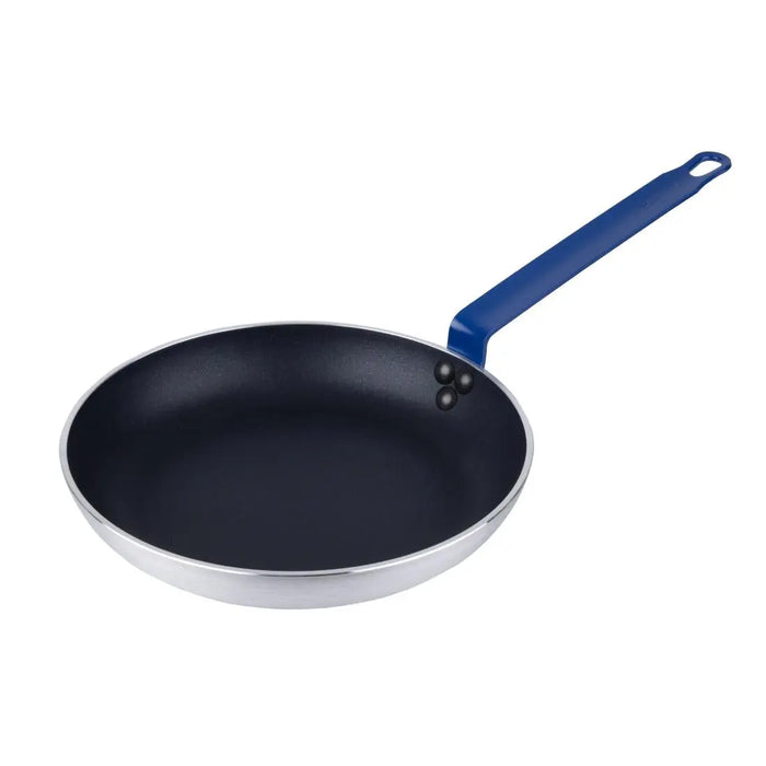 Hygiplas Aluminium Teflon Platinum Plus Frying Pan with Blue Handle 280mm - HT972 - Simply Hospitality NZ
