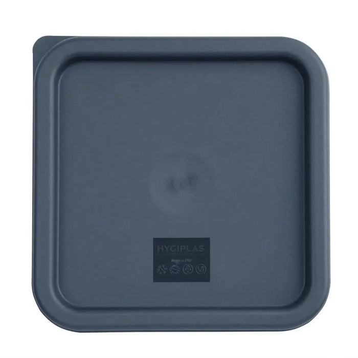 Hygiplas Blue Square Food Storage Container Lid Medium  Food Storage Containers