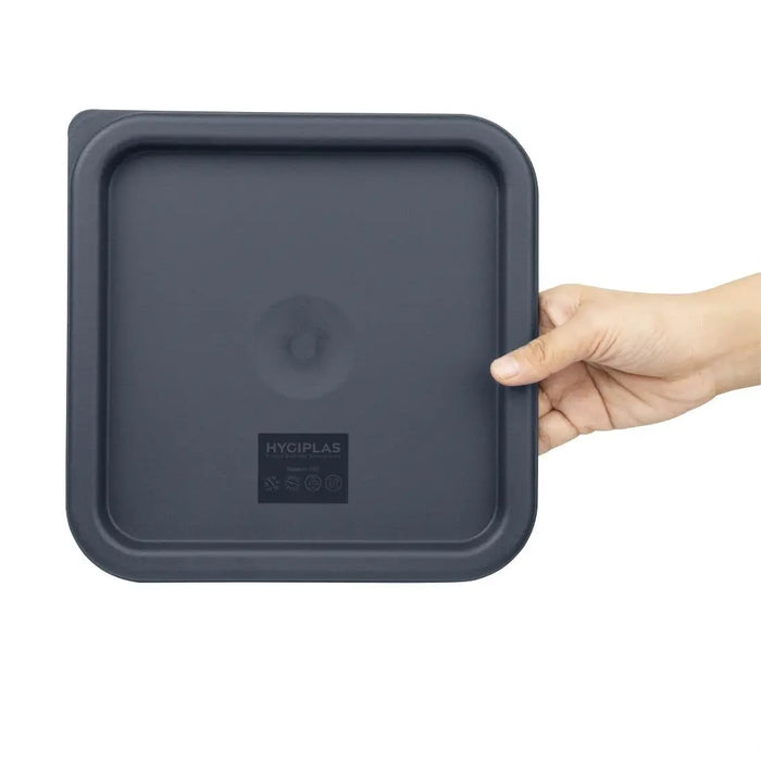 Hygiplas Blue Square Food Storage Container Lid Medium  Food Storage Containers