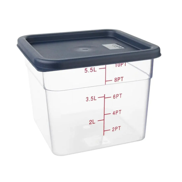 Hygiplas Blue Square Food Storage Container Lid Medium  Food Storage Containers