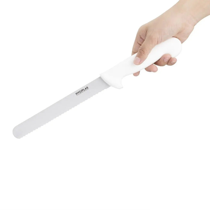 Hygiplas Bread Knife White 200 mm  Professional Kitchen Knives