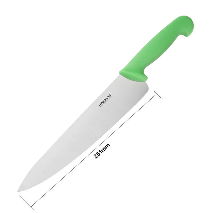 Hygiplas Chef’s Knife Green 250 mm  Professional Kitchen Knives