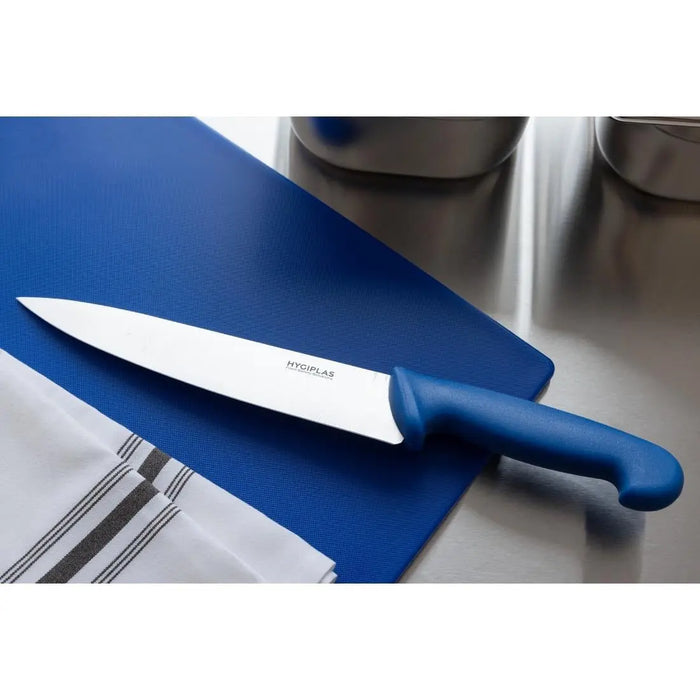 Hygiplas Chefs Knife Blue 218mm  Professional Kitchen Knives