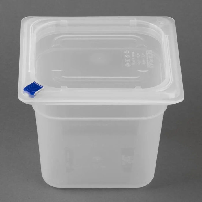 Hygiplas Click Container with Lid & 7 Colour Clips – 2200 mL (Pack of 4)  Food Storage Containers