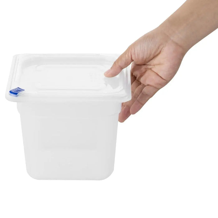 Hygiplas Click Container with Lid & 7 Colour Clips – 2200 mL (Pack of 4)  Food Storage Containers
