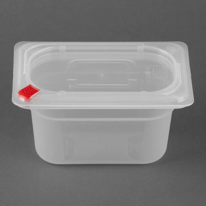 Hygiplas Click Container with Lid & 7 Colour Clips – 850 mL (Pack of 4)  Food Storage Containers