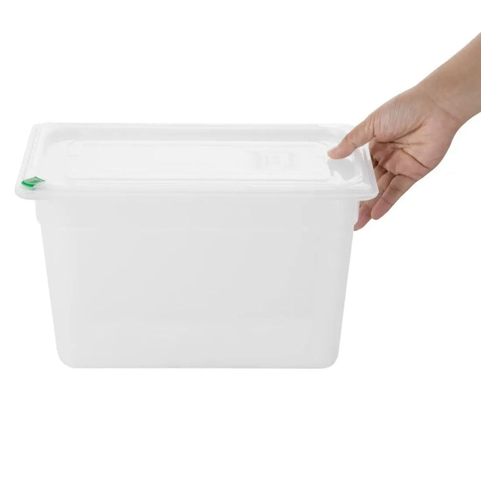 Hygiplas Click Container with Lid and 7 Colour Clip – 6 L (Pack of 4)  Food Storage Containers