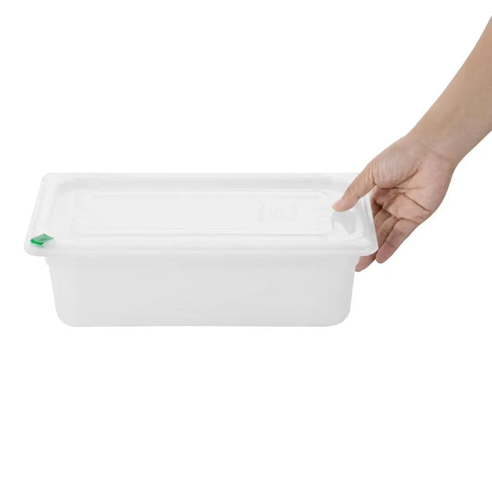 Hygiplas Click Container with Lid and 7 Colour Clips – 3600 mL (Pack of 4)  Food Storage Containers