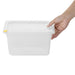 Hygiplas Click Container with Lid and 7 Colour Clips – 3700 mL (Pack of 4)  Food Storage Containers