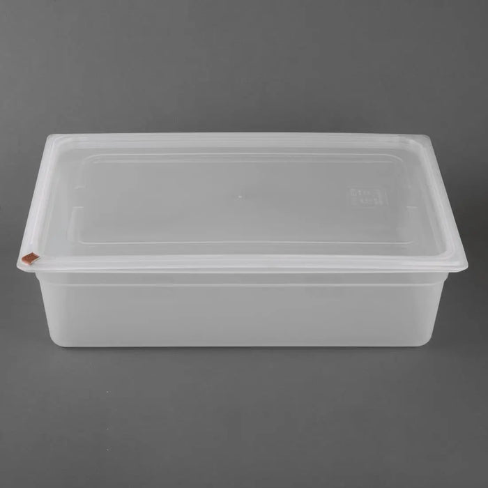 Hygiplas Click PP 1/1 GN Container with Lid & 7 Colour Clips 150mm 19.5Ltr (2 Pack)  Food Storage