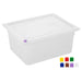 Hygiplas Click PP 1/2 GN Container with Lid & 7 Colour Clips – 150 mm 8.9 Ltr (4 Pack)  Food Storage Containers