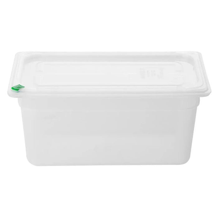 Hygiplas Click PP 1/3 GN Container with Lid & 7 Colour Clips 150mm 5.3Ltr (4 Pack) - FZ093 - Simply Hospitality NZ