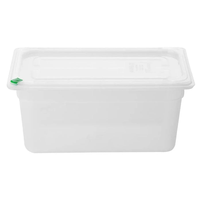 Hygiplas Click PP 1/3 GN Container with Lid & 7 Colour Clips – 5.3 Litre (4 Pack)  Food Storage Containers