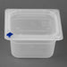 Hygiplas Click PP 1/6 GN Container with Lid & 7 Colour Clips – 100 mm 1.5 Ltr (4 Pack)  Food Storage Containers
