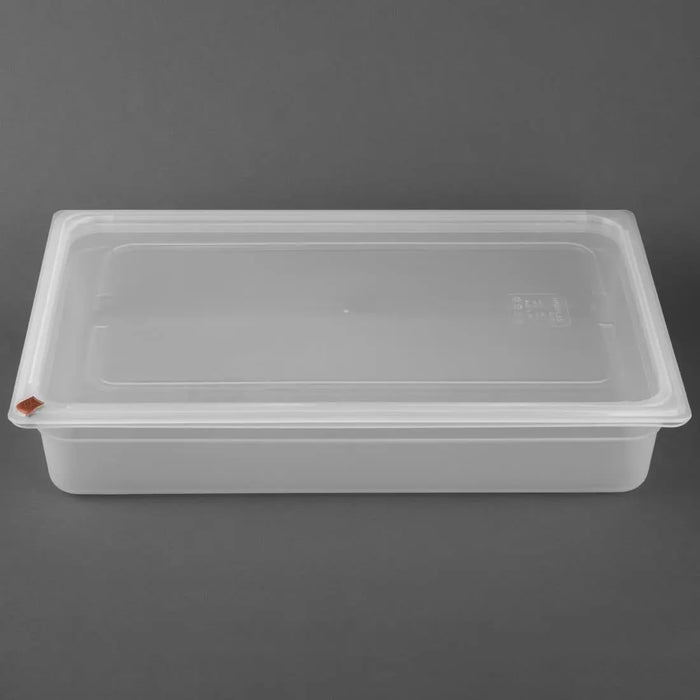 Hygiplas Click PP GN Container with Lid & 7 Colour Clips – 13 Litre (2 Pack)  Food Storage Containers