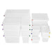 Hygiplas Click PP GN Container with Lid & 7 Colour Clips – 13 Litre (2 Pack)  Food Storage Containers