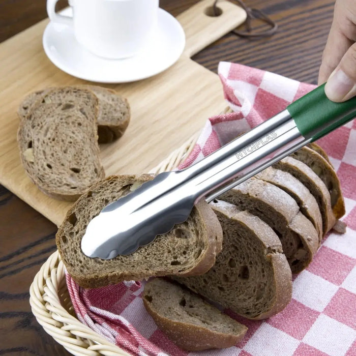 Hygiplas Colour Coded Green Serving Tongs 300mm  Tongs & Turners