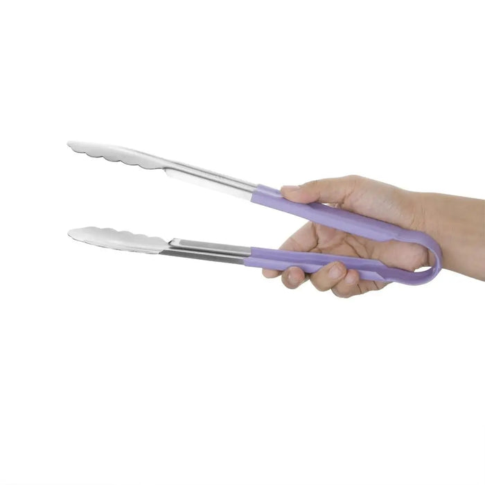 Hygiplas Colour Coded Purple Serving Tongs 300 mm  Tongs