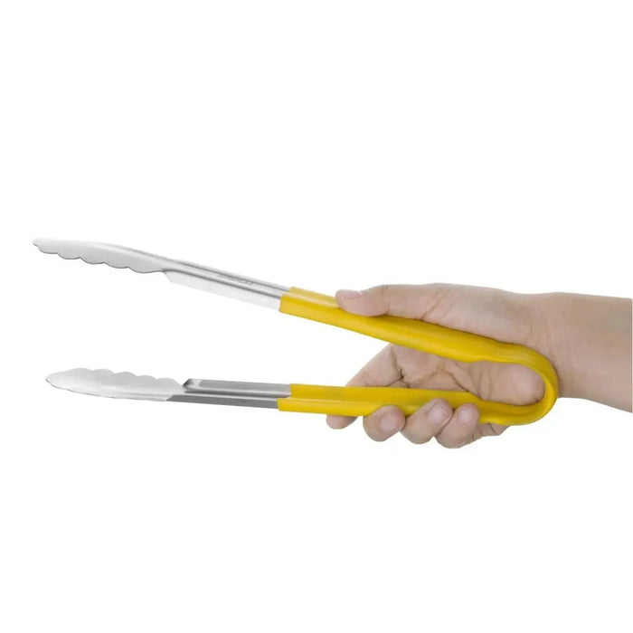 Hygiplas Colour Coded Yellow Serving Tongs – 300 mm  Tongs