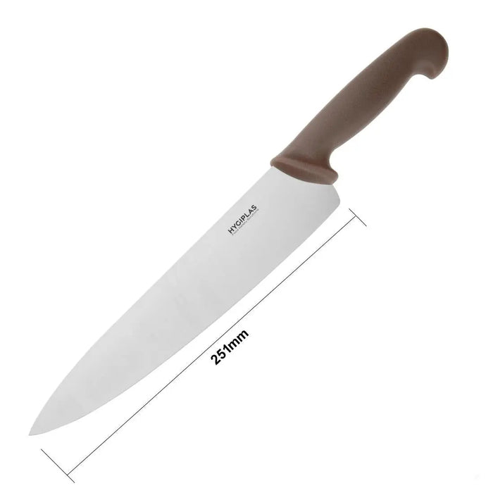 Hygiplas Cook’s Knife – Brown 250 mm  Professional Kitchen Knives