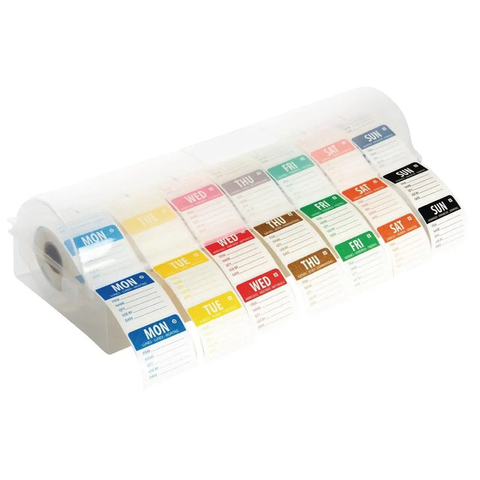 Hygiplas Dissolvable Colour Coded Food Labels with Dispenser  Food Labelling