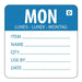 Hygiplas Dissolvable Day of the Week Labels Monday (250 Pack) - GH351 - Simply Hospitality NZ