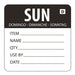 Hygiplas Dissolvable Day of the Week Labels Sunday (250 Pack) - GH357 - Simply Hospitality NZ