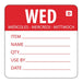 Hygiplas Dissolvable Day of the Week Labels Wednesday (250 Pack) - GH353 - Simply Hospitality NZ