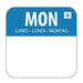 Hygiplas Dissolvable Food Rotation Labels Monday (1000 Pack) - U777 - Simply Hospitality NZ