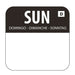 Hygiplas Dissolvable Food Rotation Labels Sunday  Food Labelling