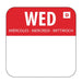 Hygiplas Dissolvable Food Rotation Labels Wednesday (1000 Pack) - U779 - Simply Hospitality NZ