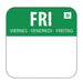 Hygiplas Dissolvable Food Rotation Labels (Friday)  Food Labelling