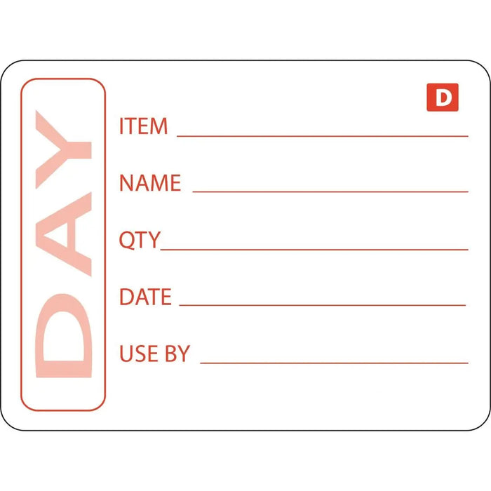 Hygiplas Dissolvable Prepared Food Labels (250 Pack) - GH350 - Simply Hospitality NZ