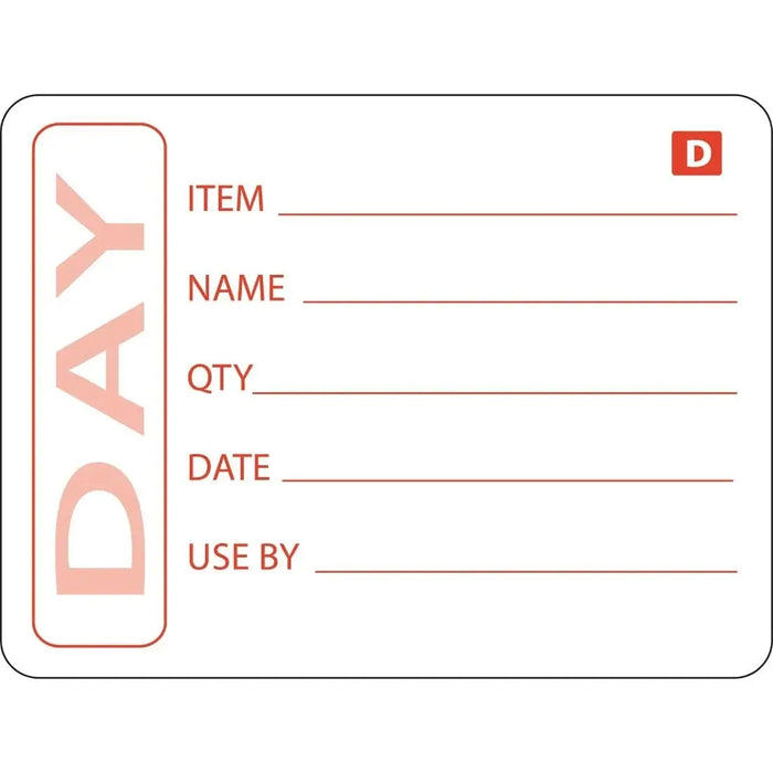 Hygiplas Dissolvable Prepared Food Labels  Food Labelling