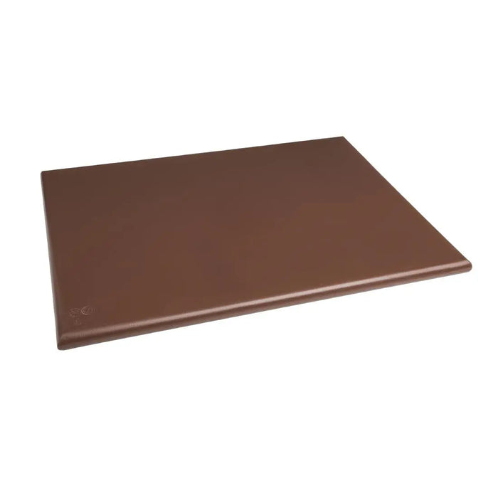 Hygiplas Extra Thick High Density Chopping Board Brown - 600x450x25mm - J041 - Simply Hospitality NZ