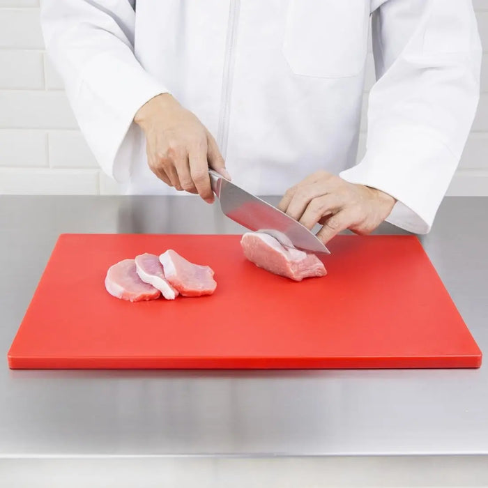 Hygiplas Extra Thick Low-Density Chopping Board Red  Chopping Boards