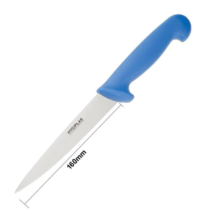 Hygiplas Fillet Knife Blue 160 mm  Professional Kitchen Knives