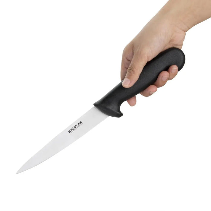 Hygiplas Filleting Knife Black 160 mm  Professional Kitchen Knives