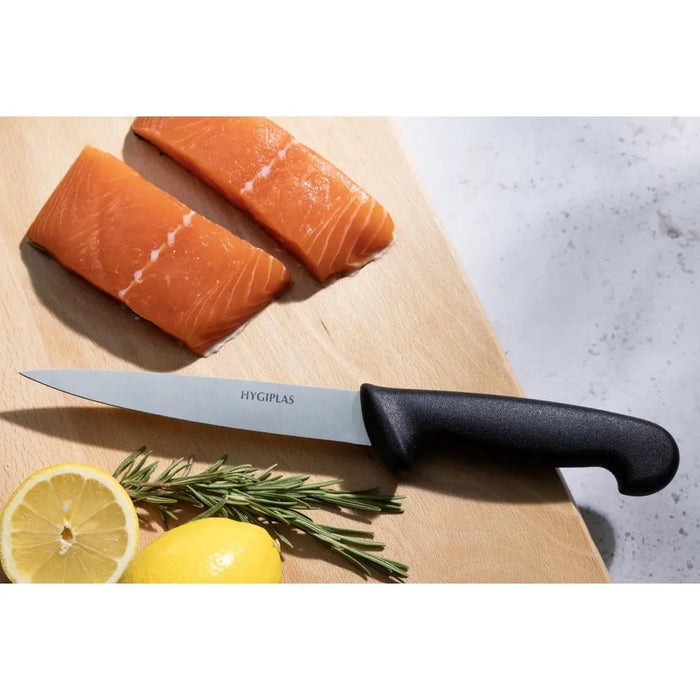 Hygiplas Filleting Knife Black 160 mm  Professional Kitchen Knives