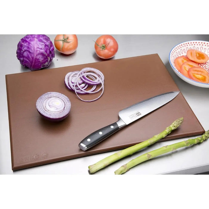 Hygiplas High Density Chopping Board Brown 450×300×12mm  Chopping Boards