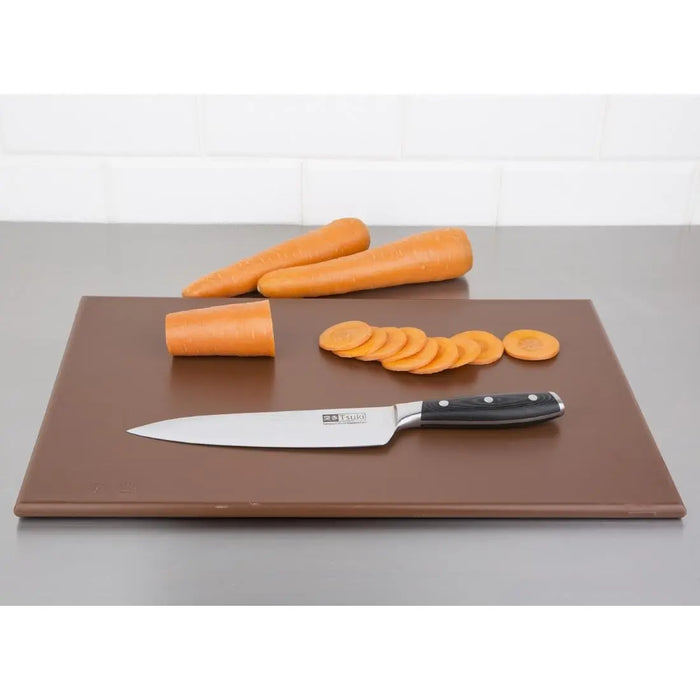 Hygiplas High Density Chopping Board Brown 450×300×12mm  Chopping Boards
