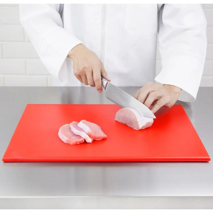 Hygiplas High Density Chopping Board Red – 450 × 300 × 12 mm  Chopping Boards and Racks