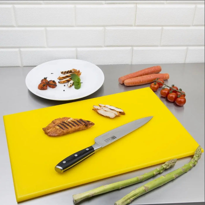 Hygiplas High Density Yellow Chopping Board – 450 × 300 × 12 mm  Chopping Boards