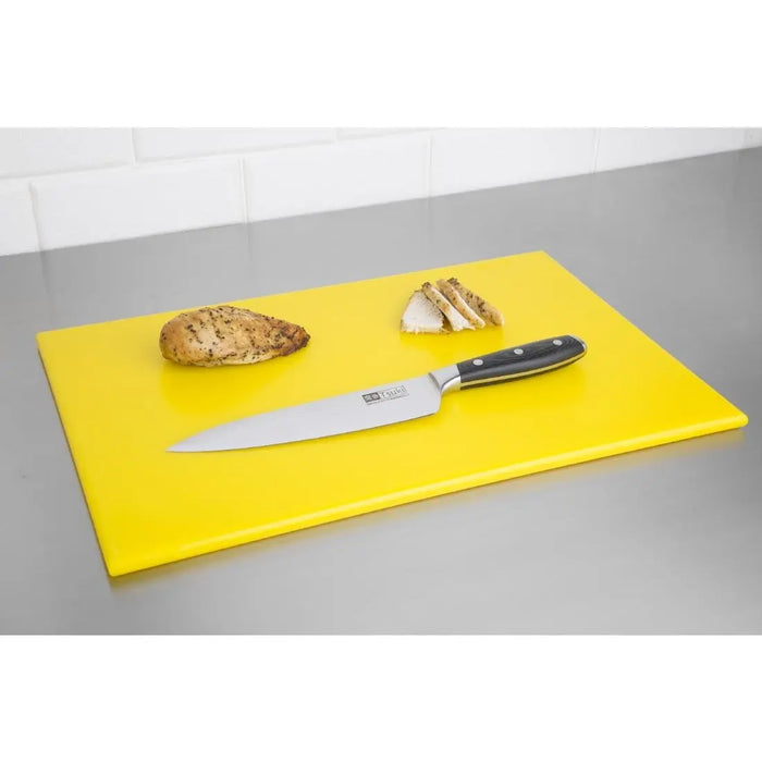 Hygiplas High Density Yellow Chopping Board – 450 × 300 × 12 mm  Chopping Boards