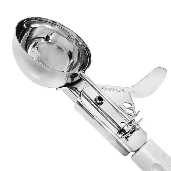 Hygiplas Ice Cream Scoop White 50 ml  Cooking and Serving Utensils