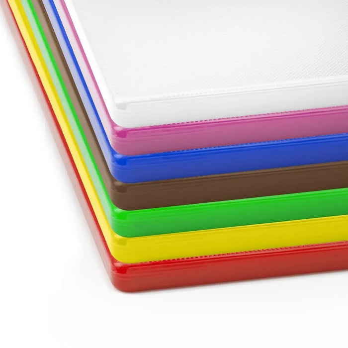Hygiplas Low Density Chopping Board Set – 7 Piece (305 × 229 × 12 mm)  Chopping Boards and Racks